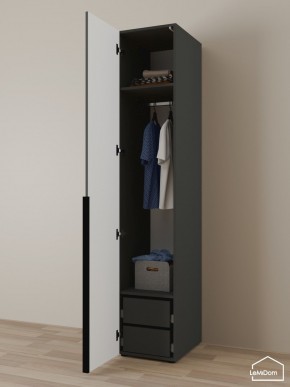 Шкаф Linnea MHR-1-3 2050х400х510 (Графит-М 11.1.25) в Североуральске - severouralsk.mebel24.online | фото 5