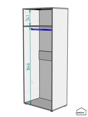 Шкаф Linnea MHR-2PO 2050х800х510 (Белый-М 11.1.2) в Североуральске - severouralsk.mebel24.online | фото 3
