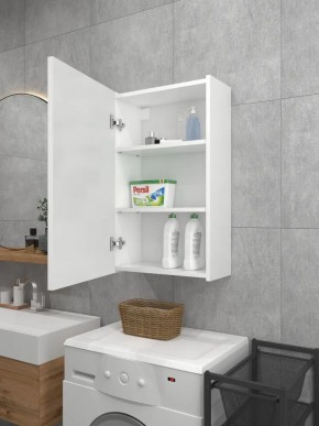 Шкаф навесной для ванной MH8-MA 600х750 (Белый-М 10.1.1) Белый глянец в Североуральске - severouralsk.mebel24.online | фото 3