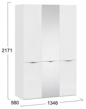 Шкаф платяной Глосс СМ-319.07.432 в Североуральске - severouralsk.mebel24.online | фото 4