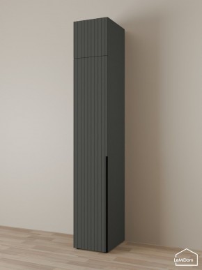 Шкаф с антресолью Linnea MHR-1A-2 2450х400х510 (Графит-М 11.1.25) в Североуральске - severouralsk.mebel24.online | фото