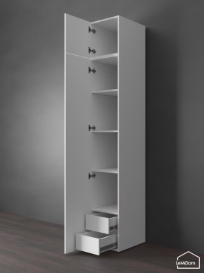 Шкаф с антресолью Linnea MHR-1POA-4 2450х400х510 (Белый-М 11.1.2) в Североуральске - severouralsk.mebel24.online | фото 5