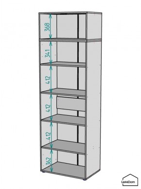 Шкаф с антресолью Linnea MHR-2A-2 2450х800х510 (Белый-М 11.1.2) в Североуральске - severouralsk.mebel24.online | фото 3