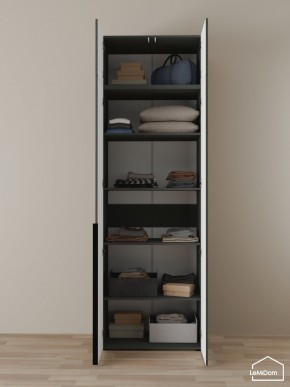 Шкаф с антресолью Linnea MHR-2A-2 2450х800х510 (Графит-М 11.1.25) в Североуральске - severouralsk.mebel24.online | фото 4