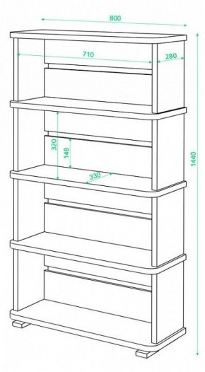 Стеллаж Б-25/4 в Североуральске - severouralsk.mebel24.online | фото 2