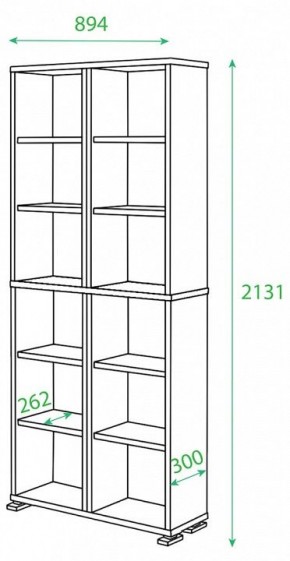 Стеллаж Домино ПУ-30-1 в Североуральске - severouralsk.mebel24.online | фото 2