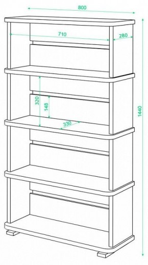 Стеллаж Домино СБ-25/4 в Североуральске - severouralsk.mebel24.online | фото 2