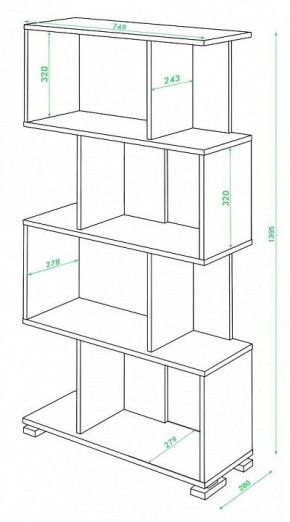 Стеллаж Домино СЛ-5-4 в Североуральске - severouralsk.mebel24.online | фото 2