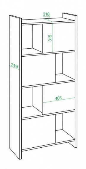 Стеллаж комбинированный Домино Лайт СТЛ-3В в Североуральске - severouralsk.mebel24.online | фото 2
