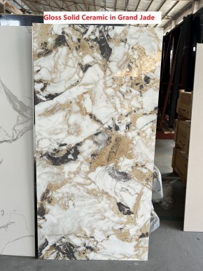 Стол ACERRA NEW 160 GLOSS GRAND JADE SOLID CERAMIC/ каркас цвета шампань, ®DISAUR в Североуральске - severouralsk.mebel24.online | фото 6