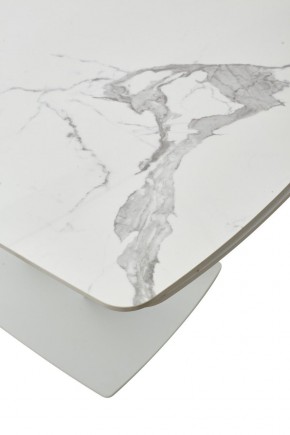 Стол ALATRI 120 GLOSS STATUARIO WHITE SOLID CERAMIC / WHITE, ®DISAUR в Североуральске - severouralsk.mebel24.online | фото 10