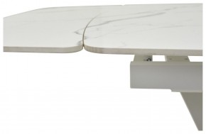 Стол ALATRI 120 GLOSS STATUARIO WHITE SOLID CERAMIC / WHITE, ®DISAUR в Североуральске - severouralsk.mebel24.online | фото 3