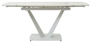 Стол ALATRI 120 GLOSS STATUARIO WHITE SOLID CERAMIC / WHITE, ®DISAUR в Североуральске - severouralsk.mebel24.online | фото 4