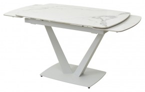 Стол ALATRI 120 GLOSS STATUARIO WHITE SOLID CERAMIC / WHITE, ®DISAUR в Североуральске - severouralsk.mebel24.online | фото 8