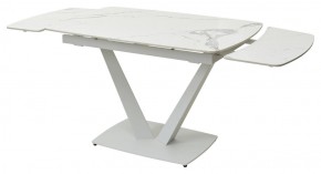 Стол ALATRI 120 GLOSS STATUARIO WHITE SOLID CERAMIC / WHITE, ®DISAUR в Североуральске - severouralsk.mebel24.online | фото 9