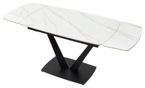 Стол ALATRI 120 MATT WHITE MARBLE SOLID CERAMIC / BLACK, ®DISAUR в Североуральске - severouralsk.mebel24.online | фото 4