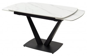 Стол ALATRI 120 MATT WHITE MARBLE SOLID CERAMIC / BLACK, ®DISAUR в Североуральске - severouralsk.mebel24.online | фото 8