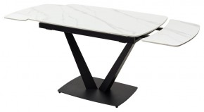 Стол ALATRI 120 MATT WHITE MARBLE SOLID CERAMIC / BLACK, ®DISAUR в Североуральске - severouralsk.mebel24.online | фото 9