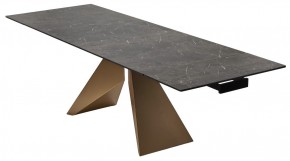 Стол ALES 180 BLACK GRAVE SOLID CERAMIC, керамика / бронзовый, ®DISAUR в Североуральске - severouralsk.mebel24.online | фото 7