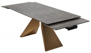 Стол ALES 180 BLACK GRAVE SOLID CERAMIC, керамика / бронзовый, ®DISAUR в Североуральске - severouralsk.mebel24.online | фото 9