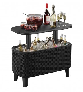 Стол Беви Бар (Bevy Bar Large Cool Bar), графит в Североуральске - severouralsk.mebel24.online | фото 3