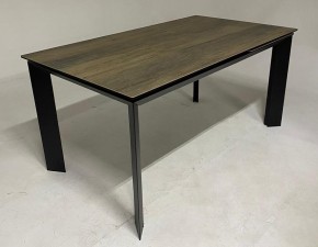 Стол CREMONA 140 KL-61 под дерево, итальянская керамика/ черный каркас, ®DISAUR в Североуральске - severouralsk.mebel24.online | фото 2