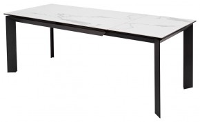 Стол CREMONA 140 MATTE STATUARIO Белый мрамор матовый, керамика/ черный каркас, ®DISAUR в Североуральске - severouralsk.mebel24.online | фото 5