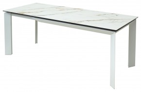 Стол CREMONA 160 KL-188 Контрастный мрамор / белый каркас, ®DISAUR в Североуральске - severouralsk.mebel24.online | фото 3