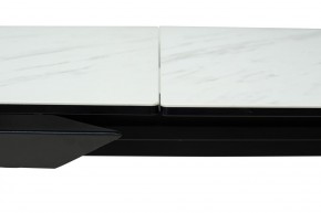Стол CREMONA 160 KL-99 Белый мрамор матовый, итальянская керамика / черный каркас, ®DISAUR в Североуральске - severouralsk.mebel24.online | фото 4