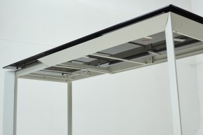 Стол CREMONA 180 KL-188 Контрастный мрамор матовый, итальянская керамика/ белый каркас, ®DISAUR в Североуральске - severouralsk.mebel24.online | фото 8