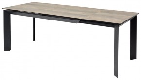 Стол CREMONA 180 KL-61 Под дерево, итальянская керамика / черный каркас, ®DISAUR в Североуральске - severouralsk.mebel24.online | фото 1