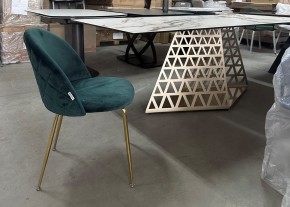 Стол ENNA 220 KL-188 Контрастный мрамор матовый, итальянская керамика/ каркас цвета шампань, ®DISAUR в Североуральске - severouralsk.mebel24.online | фото 7