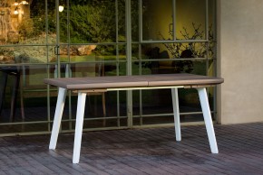 Стол Гармония раздвижной (Harmony Extendable) белый-капучино в Североуральске - severouralsk.mebel24.online | фото 1
