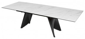 Стол IVAR 200 MARBLES KL-99 Белый мрамор, итальянская керамика, ®DISAUR в Североуральске - severouralsk.mebel24.online | фото 1