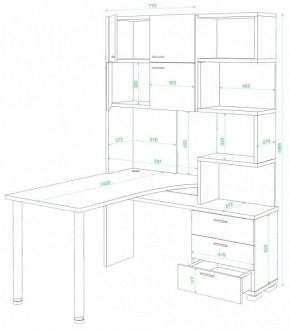 Стол компьютерный Домино нельсон СР-500М/140 в Североуральске - severouralsk.mebel24.online | фото 2