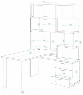 Стол компьютерный Домино нельсон СР-500М/190 в Североуральске - severouralsk.mebel24.online | фото 2