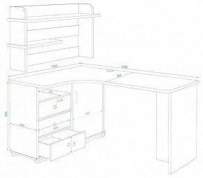 Стол компьютерный Домино СР-145 в Североуральске - severouralsk.mebel24.online | фото 2