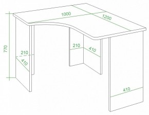 Стол письменный Домино Lite СКЛ-Угл120 в Североуральске - severouralsk.mebel24.online | фото 3