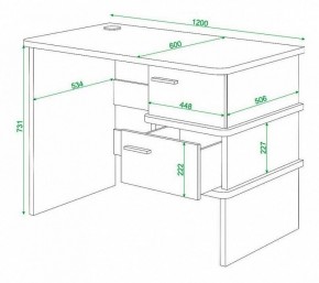 Стол письменный Домино нельсон СД-15С в Североуральске - severouralsk.mebel24.online | фото 3