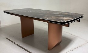 Стол ПУАНТО 200 TITANIUM LAWA NERO, керамика / МЕДЬ каркас М-City в Североуральске - severouralsk.mebel24.online | фото 3