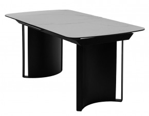 Стол RASMUS 160 TL-45 Белый мрамор, испанская керамика / черный каркас, ®DISAUR в Североуральске - severouralsk.mebel24.online | фото 1