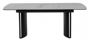 Стол RASMUS 160 TL-45 Белый мрамор, испанская керамика / черный каркас, ®DISAUR в Североуральске - severouralsk.mebel24.online | фото 10