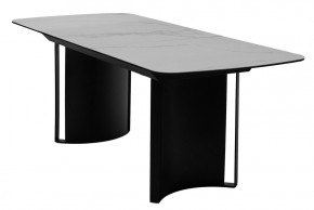 Стол RASMUS 160 TL-45 Белый мрамор, испанская керамика / черный каркас, ®DISAUR в Североуральске - severouralsk.mebel24.online | фото 4