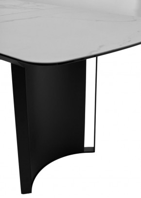 Стол RASMUS 160 TL-45 Белый мрамор, испанская керамика / черный каркас, ®DISAUR в Североуральске - severouralsk.mebel24.online | фото 7