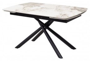 Стол RIVOLI 140 GLOSS LUXURY PANDORA SOLID CERAMIC / BLACK, ®DISAUR в Североуральске - severouralsk.mebel24.online | фото 1