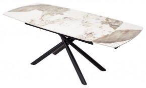 Стол RIVOLI 140 GLOSS LUXURY PANDORA SOLID CERAMIC / BLACK, ®DISAUR в Североуральске - severouralsk.mebel24.online | фото 2