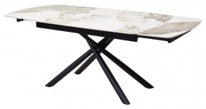 Стол RIVOLI 140 GLOSS LUXURY PANDORA SOLID CERAMIC / BLACK, ®DISAUR в Североуральске - severouralsk.mebel24.online | фото 7