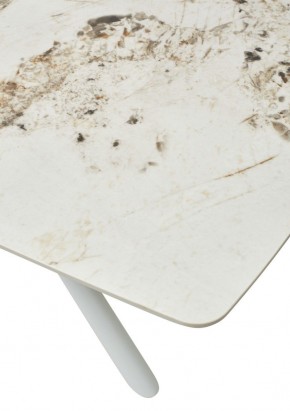 Стол RIVOLI 140 GLOSS LUXURY PANDORA SOLID CERAMIC / WHITE, ®DISAUR в Североуральске - severouralsk.mebel24.online | фото 10