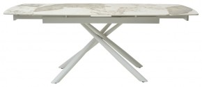 Стол RIVOLI 140 GLOSS LUXURY PANDORA SOLID CERAMIC / WHITE, ®DISAUR в Североуральске - severouralsk.mebel24.online | фото 3