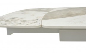 Стол RIVOLI 140 GLOSS LUXURY PANDORA SOLID CERAMIC / WHITE, ®DISAUR в Североуральске - severouralsk.mebel24.online | фото 4